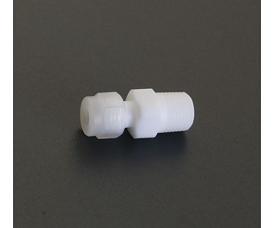 4mmxR 1/8" コネクタ(雄ねじ/ﾌｯ素樹脂)