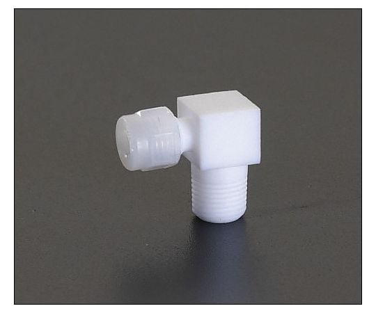 8mmxR 1/4" エルボ(雄ねじ/ﾌｯ素樹脂製)