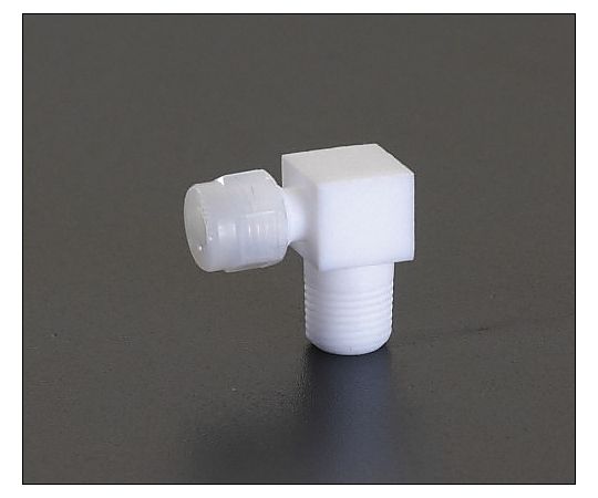 10mmxR 1/2" エルボ(雄ねじ/ﾌｯ素樹脂製)