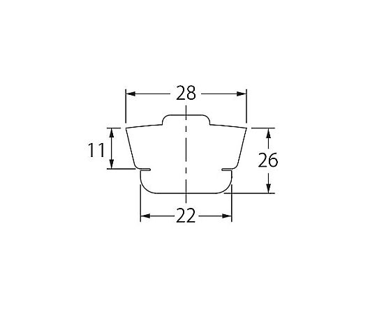 78-0161-56 22x28mm チェーン付ゴム栓 EA468K-71 【AXEL】 アズワン