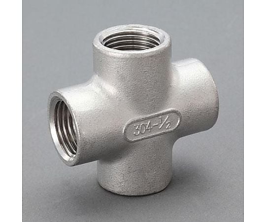 Rc 3/8"  クロス継手(ｽﾃﾝﾚｽ製)