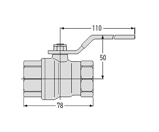 Rc  1"   ボールバルブ(ﾌﾙﾎﾞｱ)