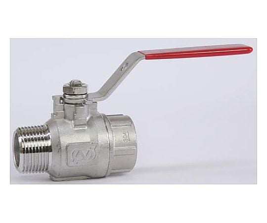 R 1/4"xRc1/4" ボールバルブ(ｽﾃﾝﾚｽ製)