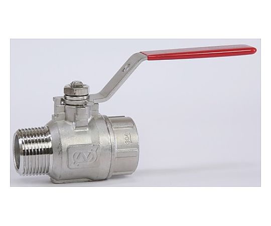 R 1/2"xRc1/2" ボールバルブ(ｽﾃﾝﾚｽ製)