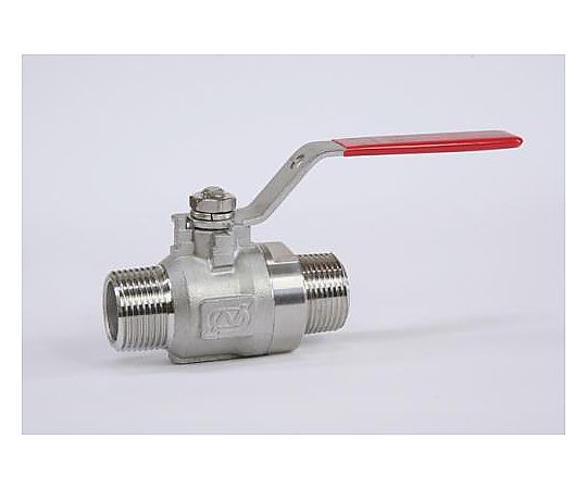 R 1/4"xR 1/4" ボールバルブ(ｽﾃﾝﾚｽ製)