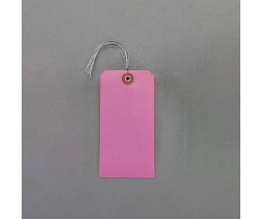 120x60mm 針金付防水荷札(ﾋﾟﾝｸ/5枚)