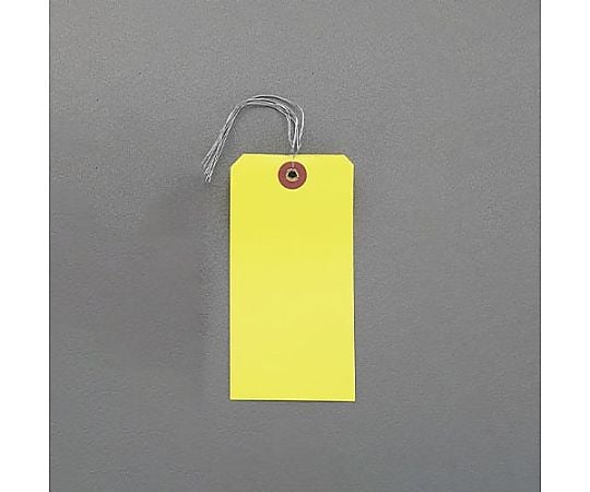 120x60mm 針金付防水荷札(ｲｴﾛｰ/5枚)