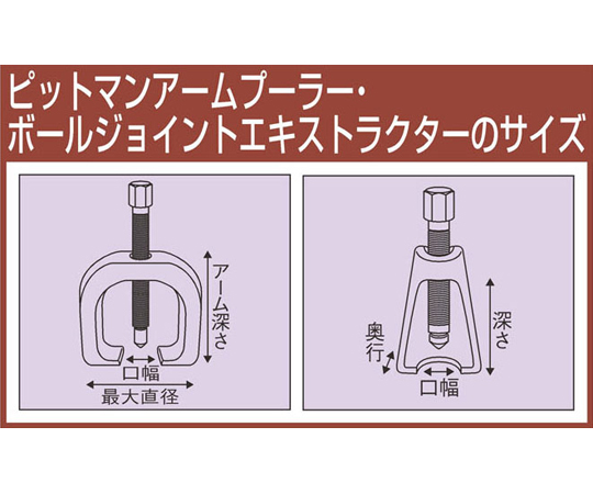 78-0184-36 58mm油圧式ピットマンアームプーラー EA501AD-11 【AXEL