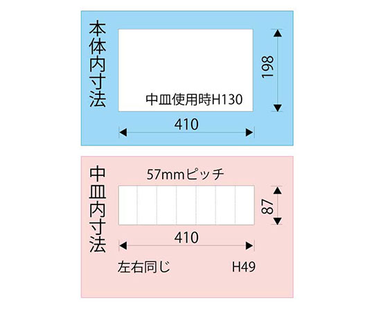 78-0185-04 410×200×180mm工具箱(スチール製) EA504A-410 【AXEL