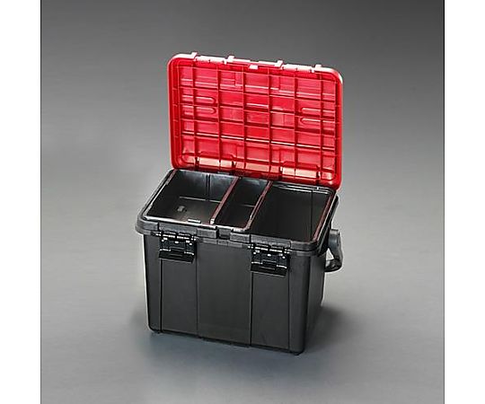 465x333x322mm 収納ケース(ﾚｯﾄﾞ/ﾌﾞﾗｯｸ)