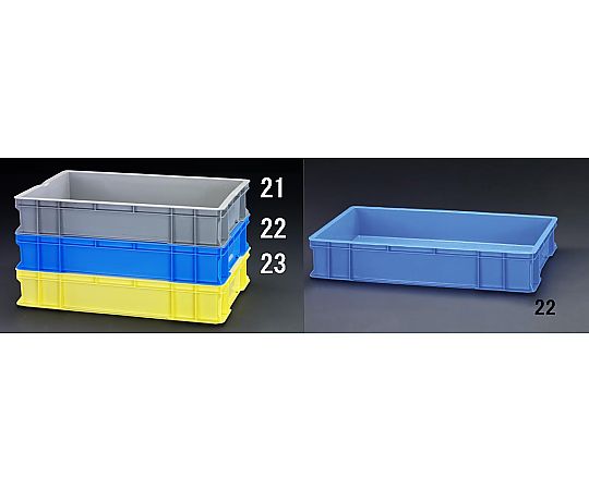 78-0189-39 658x448x122mm/28.4L コンテナ(ﾌﾞﾙｰ) EA506AF-22