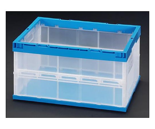 650x440x329mm/75L 折畳コンテナ(青)