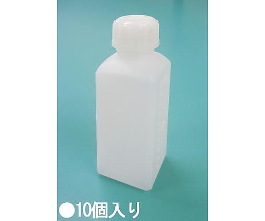 40x40x115mm/0.10L 角型広口ポリ容器(10個)