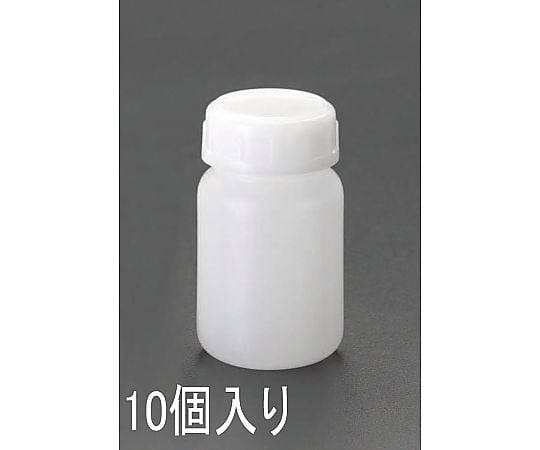 78-0192-59 φ 49x 80mm/100ml 広口ﾎﾟﾘ容器(中蓋付/10ｺ EA508AJ