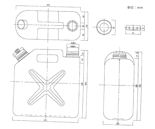 78-0193-81 10Lポリタンク EA508AT-110