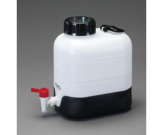 10L ポリ容器(底部傾斜･ｺｯｸ付)