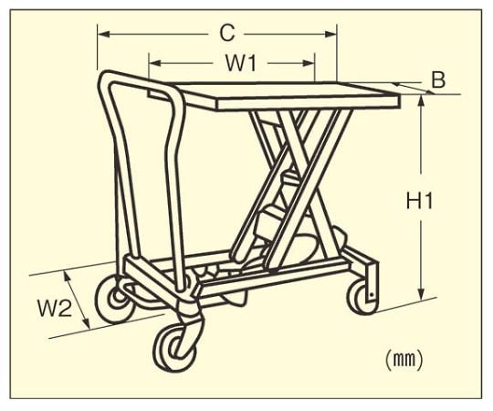 78-0205-98 520x1010mm/500kg テーブルリフト EA520X-3 【AXEL】 アズワン