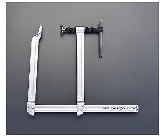 0-250mm/250mm Ｆ型クランプ(ﾛﾝｸﾞﾘｰﾁ)