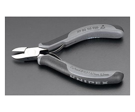 115mm 精密用ﾆｯﾊﾟｰ(ESDｸﾞﾘｯﾌﾟ/ﾊﾞﾈ･ﾎｰﾙﾄﾞ付)