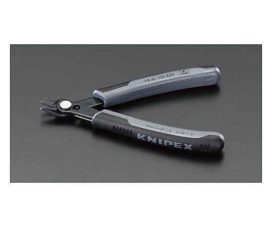 125mm 精密用ニッパー（ESDグリップ/バネ付）