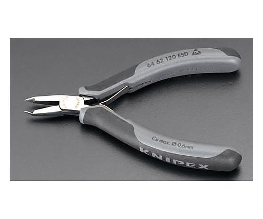 120mm 精密用ｴﾝﾄﾞﾆｯﾊﾟｰ(ESDｸﾞﾘｯﾌﾟ/ﾊﾞﾈ付)