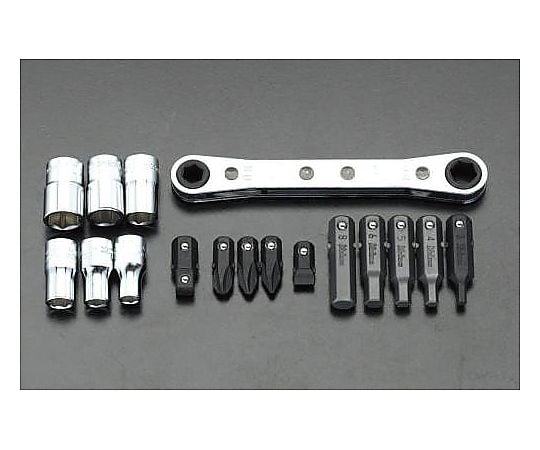 1/4"DR ビット･ソケットセット(ﾗﾁｪｯﾄ付)