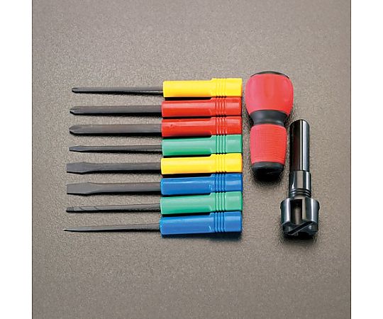 ９本組 [+ -]ドライバー(ﾋｰﾄﾝ廻し付)