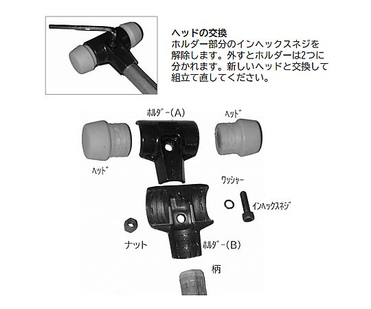40mm ハンマーヘッド(ﾗﾊﾞｰ･ﾐﾃﾞｨｱﾑﾊｰﾄﾞ)