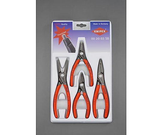 4本組 スナップリングプライヤー（軸・穴用）