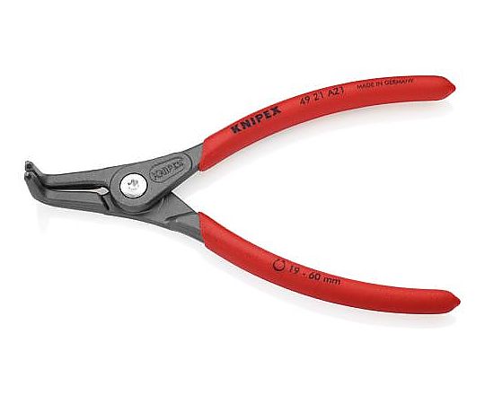 19- 60mm軸用精密スナップリングﾌﾟﾗｲﾔｰ90ﾟ