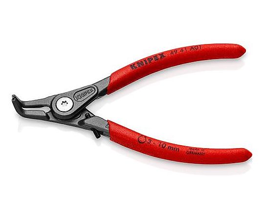 3-10mm 軸用ｽﾅｯﾌﾟﾘﾝｸﾞﾌﾟﾗｲﾔｰ/90ﾟ(ｽﾄｯﾊﾟｰ付)