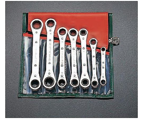 ７本組 ラチェットめがねレンチ(ﾒﾄﾘｯｸｻｲｽﾞ)