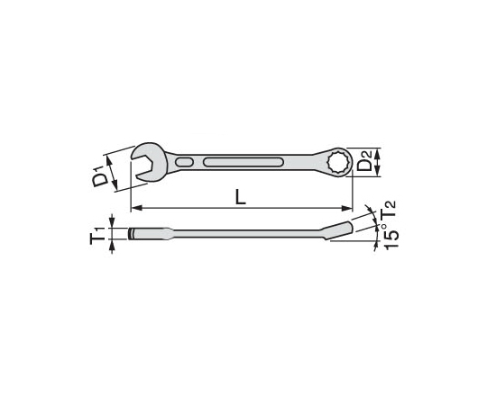 78-0346-48 17mm 片目片口スパナ(ﾁﾀﾝ合金製・軽量) EA614HT-17 【AXEL