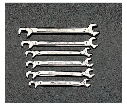 13本組/5/32"-9/16"薄口スパナ(ﾀﾞﾌﾞﾙｱﾝｸﾞﾙ)