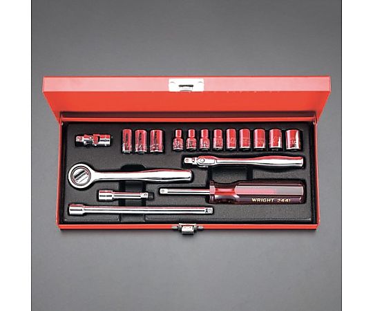 1/4"DR/18個組 ソケットレンチ(ｲﾝﾁｻｲｽﾞ)