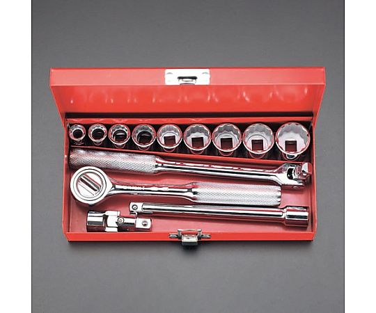 3/8"DR/13個組 ソケットレンチ(ｲﾝﾁｻｲｽﾞ)