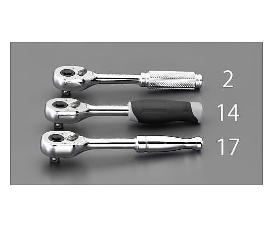 1/4"DR/115mm ラチェットハンドル(ﾛｯｷﾝｸﾞ)