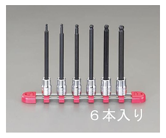 3/8"DR/3-8mm/６個組 [HEX]ビットソケット