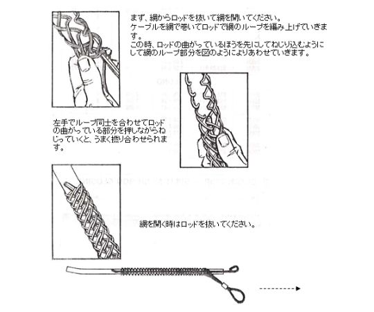 78-0409-44 16-19mmケーブルグリップ(中間型) EA626GC-19 【AXEL