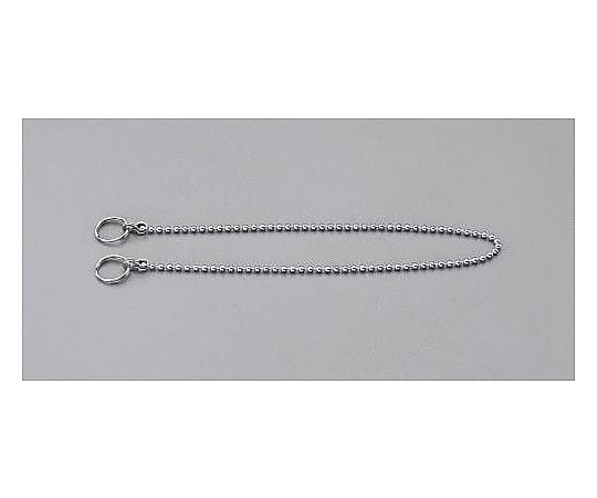 4.5x800mm ボールチェーン(両端ﾘﾝｸﾞ付)