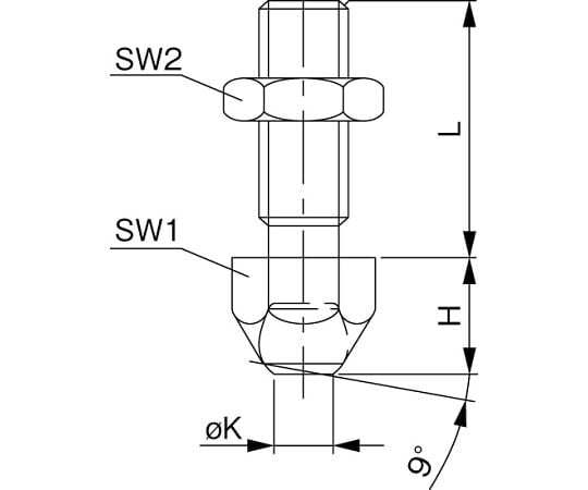 78-0425-63 M12x35mm セットスクリュー EA637CN-112 【AXEL】 アズワン