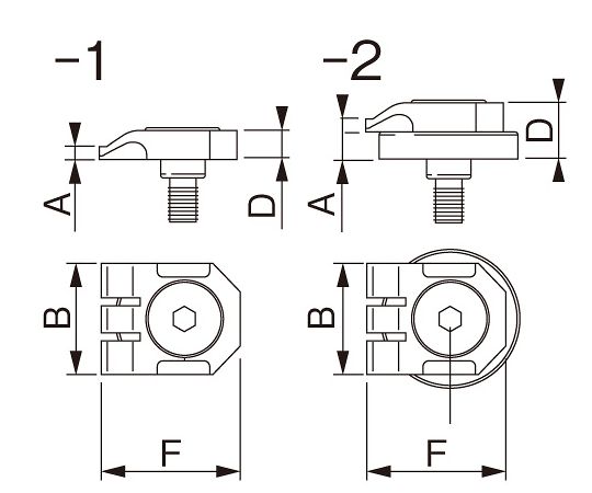 78-0429-34 ストッパー 20×25mm [回転式] EA637JC-1 【AXEL】 アズワン