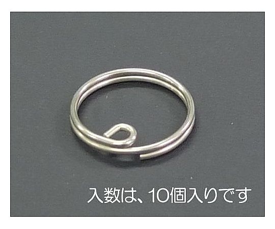 18x1.2mm キーリング(ｽﾃﾝﾚｽ製/10個)