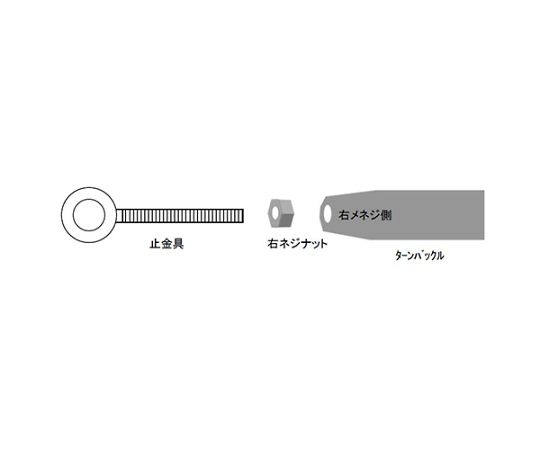 78-0446-84 M10x 40mm 全ねじｱｲﾎﾞﾙﾄ(右ねじ/ｽﾃﾝﾚｽ製) EA638SB-10