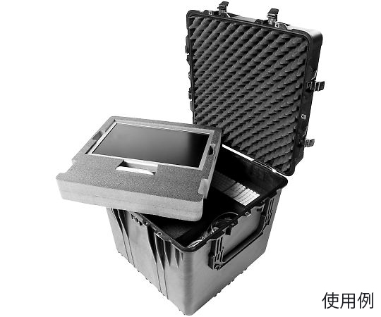 78-0464-51 610x610x610mm/内寸 万能防水ケース(黒) EA657-370 【AXEL