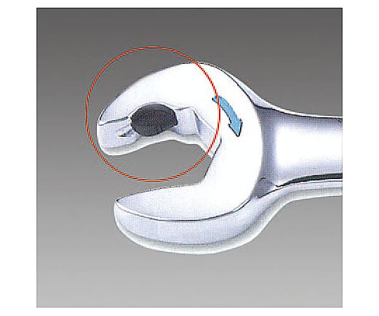 スパナ 78-0470-75 7mm ダブルラチェット片目片口スパナ EA684RA-7 【AXEL