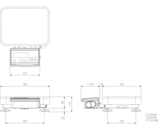 78-0486-05 台はかり 60kg(10g) EA715DC-60 【AXEL】 アズワン