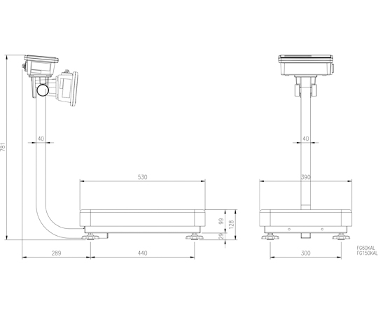 78-0486-19 60kg( 10g) 台はかり EA715DF-60 【AXEL】 アズワン