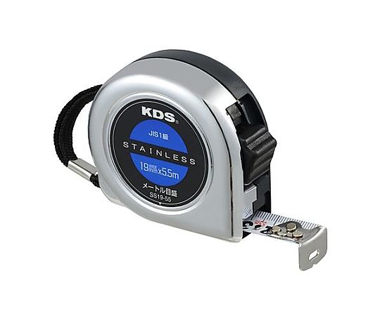 19mmx5.5m メジャー(両面目盛/ｽﾃﾝﾚｽ製)