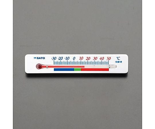 140x8x26mm 冷蔵庫用温度計(ﾏｸﾞﾈｯﾄ付)